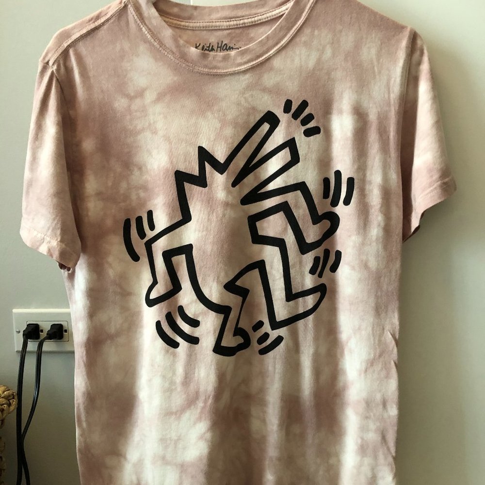 Keith Haring Pink Tie-Dye T-Shirt